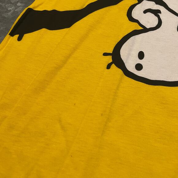 NWT NOS Vintage GOOFY Walt Disney Mickey Co Tee Shirt Mens XL Cotton Yellow 90s - Picture 4 of 13